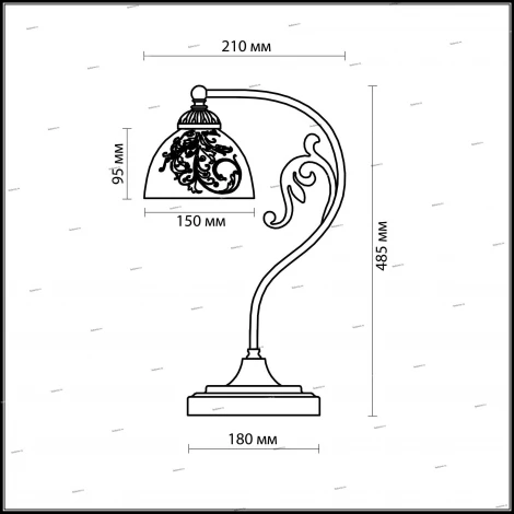 Интерьерная настольная лампа Odeon Light Nueli 2563/1T