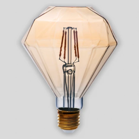 Лампочка светодиодная филаментная прозрачная груша E27 4W Thomson Deco Diamond TH-B2195