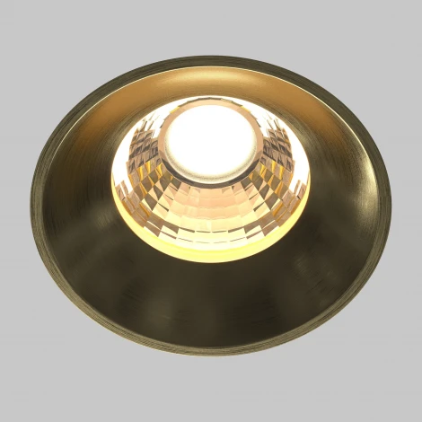 Встраиваемый светильник под гипсокартон Maytoni Round DL058-12W3K-TRS-BS (LED, 220V, круглые)