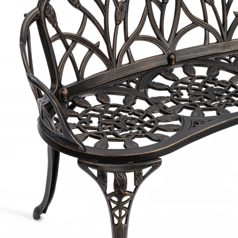 Скамья Secret de Maison Strauss (Штраус) алюминиевый сплав, 99хх56х76см, бронзовый Tetchair 11703