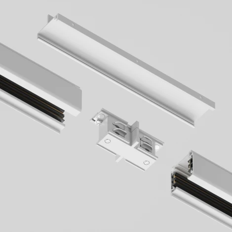 Коннектор прямой внутренний Trinity белый (трехфазный) Maytoni Technical TRA005CI-31W (220V)