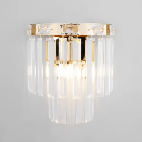 Настенный светильник Elegante 10130/1 золото Eurosvet (220V, хрусталь)