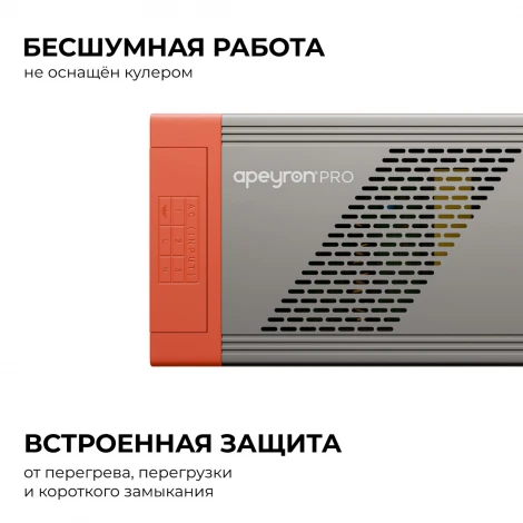 Блок питания 24В 600Вт 170-265В, 25А, IP20 PRO, серый Apeyron 03-221