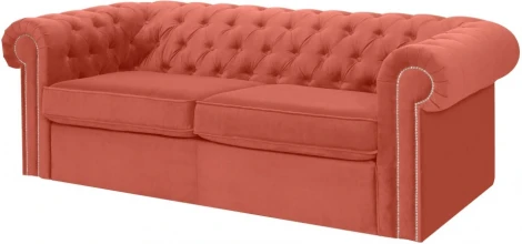 Диван Chesterfield ОГОГО (арт.344644), (Ткань/Красный)