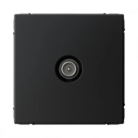 ТВ-розетка проходная (карбон) Systeme Electric GAL001092