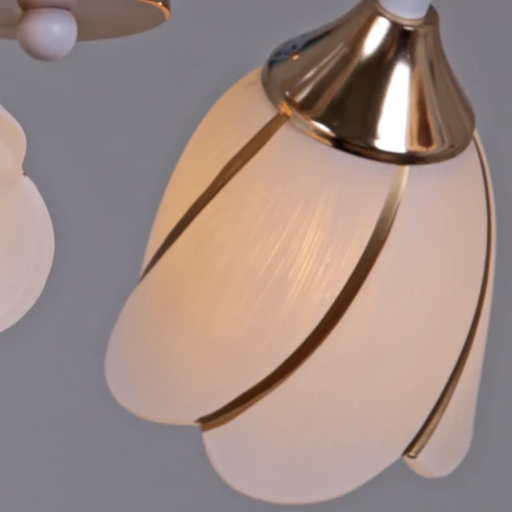 Потолочная люстра на штанге Reluce 35360-0.3-06 WH+FG