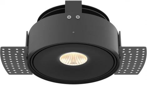 Встраиваемый светильник под гипсокартон Maytoni Move DL060-9W3-4-6K-TRS-B (LED, 220V, круглые)