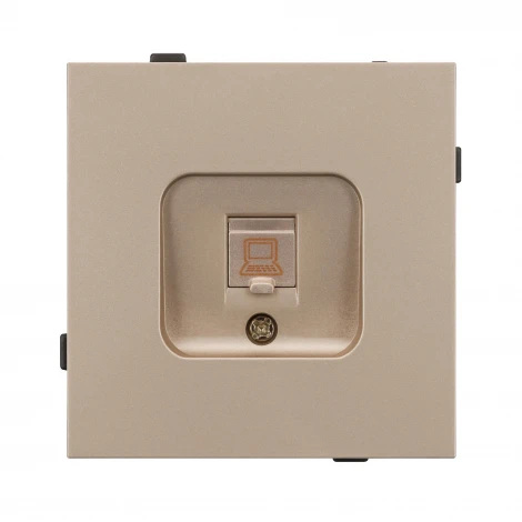 Механизм компьютерной розетки SCT-TENDO-MPC1-PL-GD (RJ-45, CAT6) (Arlight, Песочный) 054099