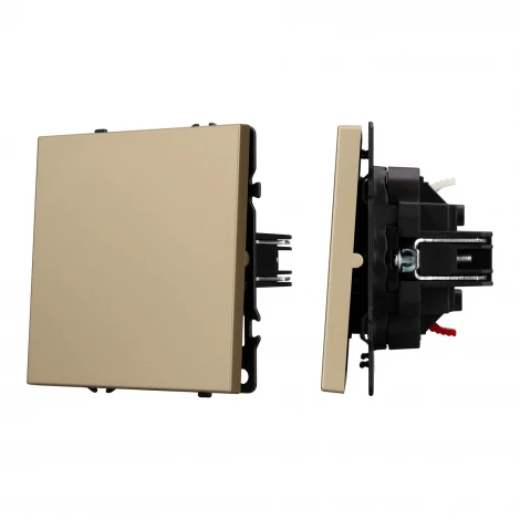 Механизм звонкового выключателя SWT-NOBE-MKR1-SFPL-GD (230V, 10A) (Arlight, Золотой песок) 054271(1)