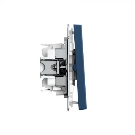 Выключатель жалюзи двухклавишный (аквамарин) Systeme Electric GAL001119S