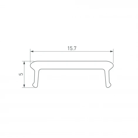 Экран призматический LINE-W16-2000 OPAL (Arlight, Пластик) 063966