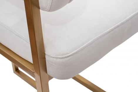 GY-85040 Стул велюр светло-серый/матовое золото 60*55*73см Garda Decor