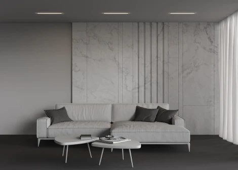 Встраиваемый линейный светильник светодиодный Maytoni Technical LL313001 3000K 50x35 серебро 500 мм