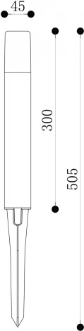 Грунтовый светильник Maytoni Talpa O416FL-L3B3K1 (LED, 220V, IP65)