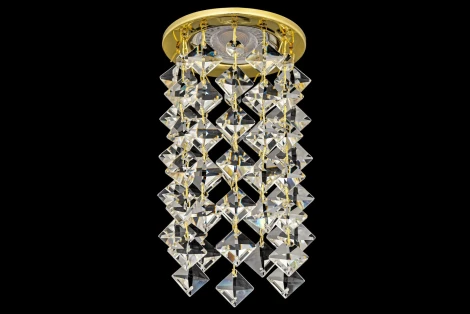 Встраиваемый светильник хрустальный Dio D'Arte Osimo Gold GU10.5.14.8.116 G (220V, круглые)