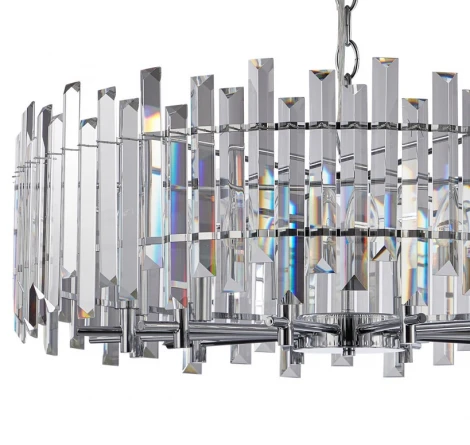 Подвесная люстра Stilfort Feeriya 2114/09/12P (220V, хрусталь, на цепи, круглые)