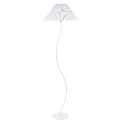 Торшер изогнутый Arte Lamp Agatha A5069PN-1WH (220V, выключатель)