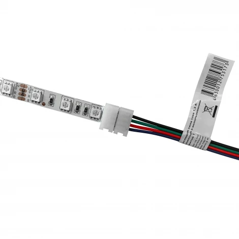 Коннектор для подключения ленты 10мм (5050 RGB) провод 150мм Apeyron 09-03