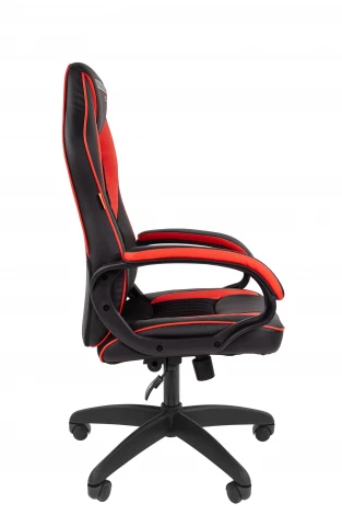 Кресло Chairman game 16 Россия экокожа черный/красный 7213486
