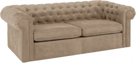 Диван Chesterfield ОГОГО (арт.329613), (Ткань/Коричневый)
