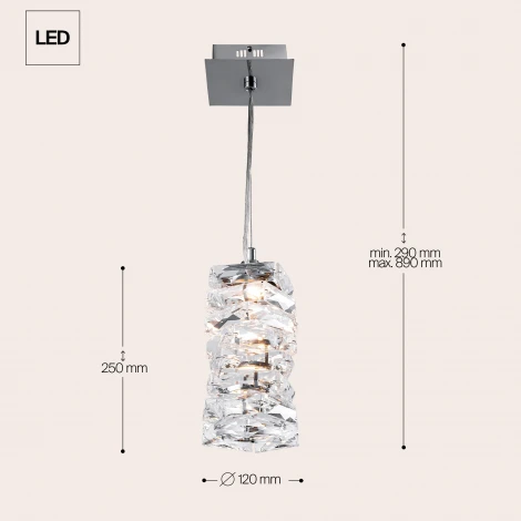 Подвесной светильник Maytoni Coil MOD124PL-L3CH3K (LED, 220V, на тросе)