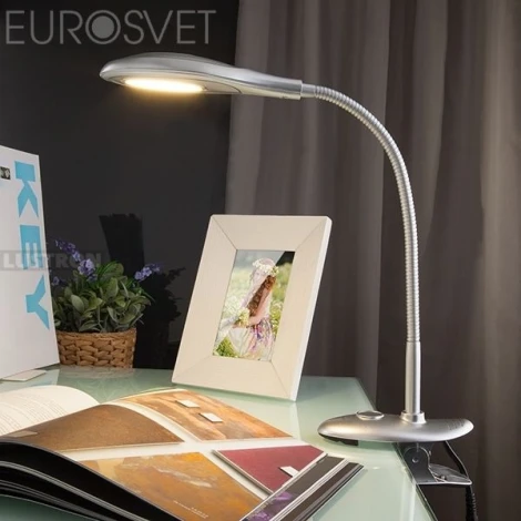 Офисная настольная лампа Eurosvet Smart 90198/1 серебристый 5W