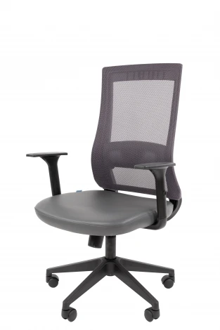 Офисное кресло Chairman 500LT Россия экокожа серый/TW-04 серый Б/П 7187917