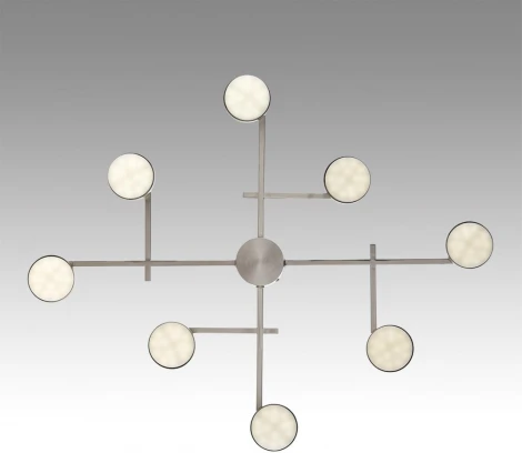 Потолочная люстра Lumion Dabra 8115/8C никель, металл LED GX53 8*7W 220V