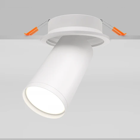Встраиваемый светильник FOCUS S GU10 1x10Вт Maytoni Technical C048CL-U-1W (220V, круглые)