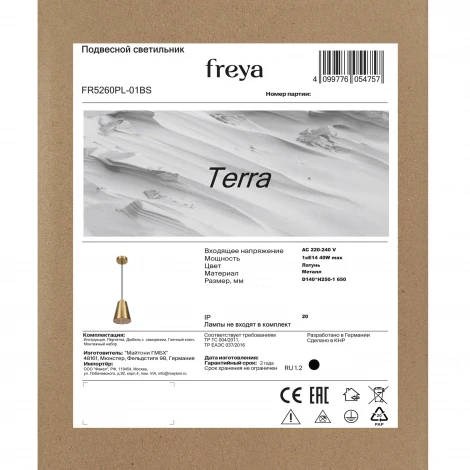 Подвесной светильник Freya Terra FR5260PL-01BS