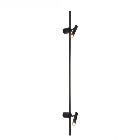 Настенный светильник светодиодный Lumion Toint 8438/13WL черный, металл LED 2х3W + LED-подсветка 7W 3000K 220V