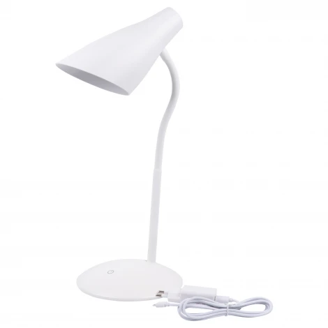 Интерьерная настольная лампа Uniel TLD-562 White/LED/360Lm/4500K/Dimmer (220V, диммер, сенсорный выключатель)