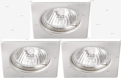 Встраиваемый точечный светильник Arte Lamp Quadratisch A2210PL-3SS