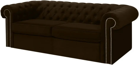 Диван Chesterfield ОГОГО (арт.344632), (Ткань/Коричневый)