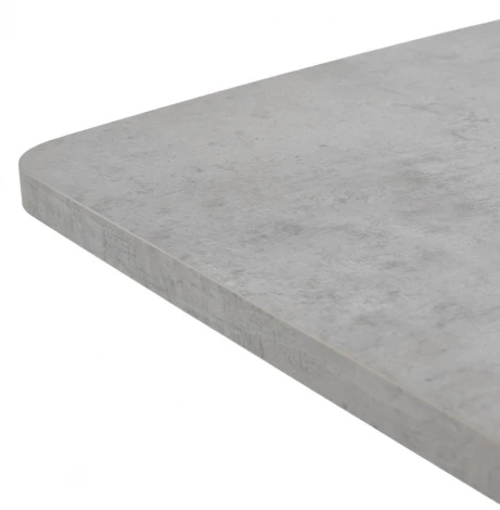 Стол АРИЗОНА 130 БЕТОН ЧИКАГО СВ.СЕРЫЙ / Черный каркас M-City 64606