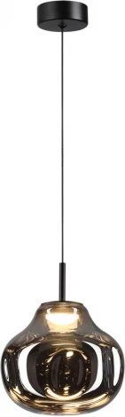 Подвесной светильник Odeon Light Vaso 5097/4LC черный/дымчатый/металл/стекло LED 4W 4000K (220V, на проводе)