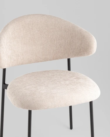 Стул Evan шенилл бежевый Stool Group УТ000042349