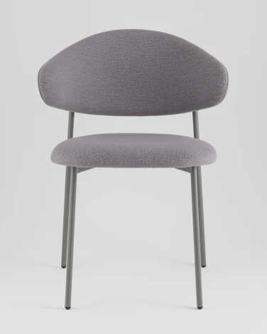 Стул Evan велюр серый каркас серый Stool Group УТ000042346