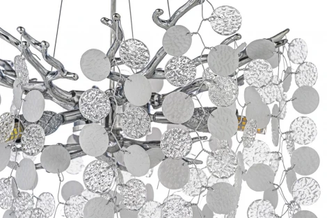 Подвесная люстра хрустальная Dio D`arte Tavenna Nickel Tavenna H 1.5.32.103 N (220V, на тросе)