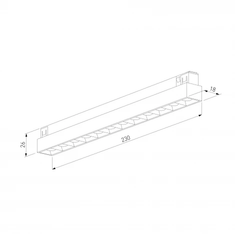 Трековый светильник магнитный светодиодный 10W 48V 4000K (титан) Elektrostandard Line Magnetic 85528/01
