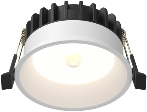 Встраиваемый светильник Maytoni Okno DL055-8W4K-SEN-W (LED, 220V, датчик движения, круглые, IP44)