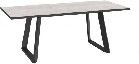 Стол DikLine ZL140 хромикс белый, черный,опоры черные