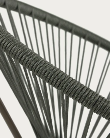 Стул уличный La Forma (ex Julia Grup) Samantha (Зеленый/ Металл,Веревка,Сталь)