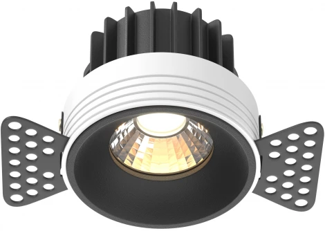 Встраиваемый светильник Maytoni Round DL058-12W3K-TRS-B