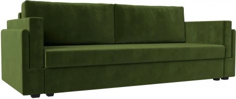 Диван прямой Лига-007 (Зеленый/Микровельвет) Лига Диванов арт.117303