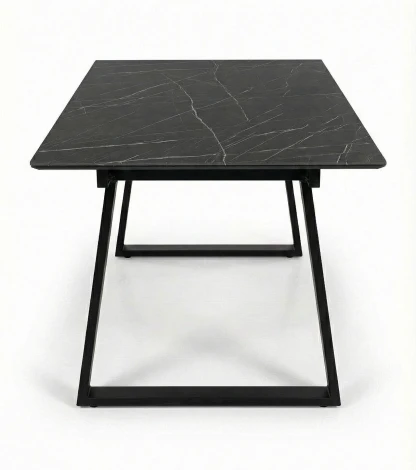 Стол DikLine DZ160 Камень Пьетра Гриджиа чёрный/черные (2 уп.) 00-00084588