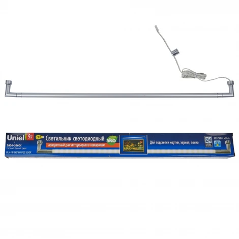 Настенный светильник линейный светодиодный ULM-F31-9W/WW IP20 картон Uniel SILVER (12V)