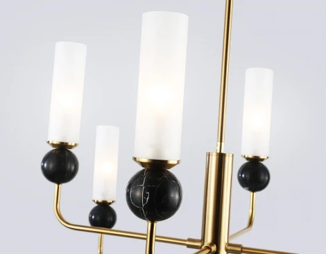 Потолочная люстра на штанге с мрамором Ambrella Ceramo Modern LH53264