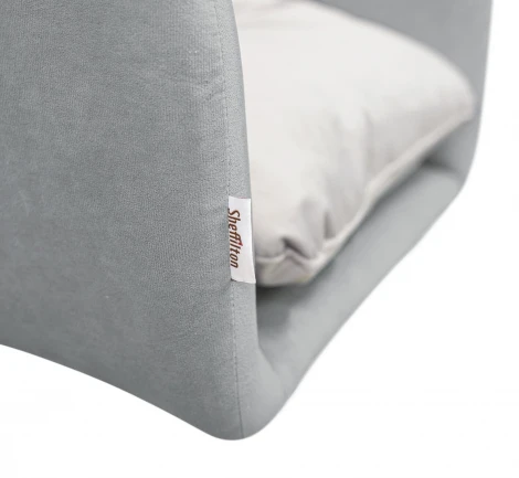 Стул Sheffilton SHT-ST43-2/S37 стальной серый/серое облако/хром лак 697540 2917723504