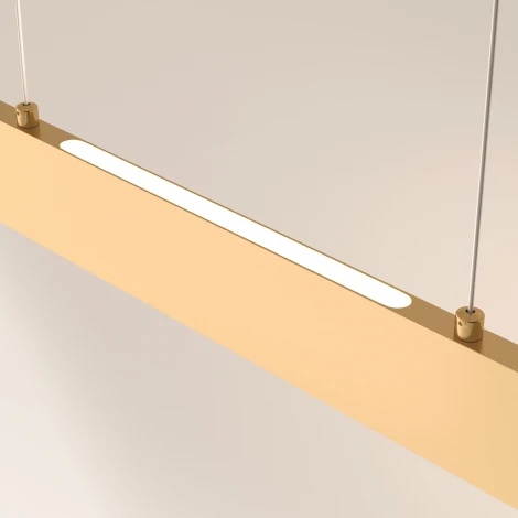 Подвесной линейный светильник Step 4000K 1x23Вт 120° LED Maytoni Technical P010PL-L23G4K (220V, на тросе)